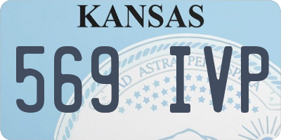 KS license plate 569IVP