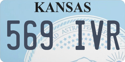 KS license plate 569IVR