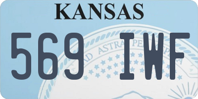 KS license plate 569IWF