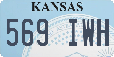 KS license plate 569IWH