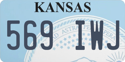 KS license plate 569IWJ