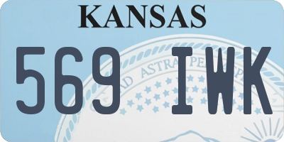 KS license plate 569IWK