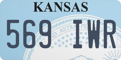 KS license plate 569IWR