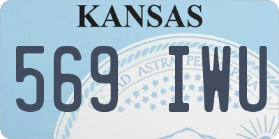 KS license plate 569IWU