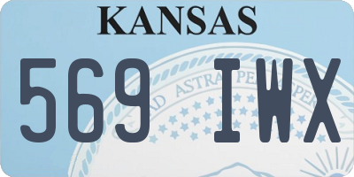 KS license plate 569IWX