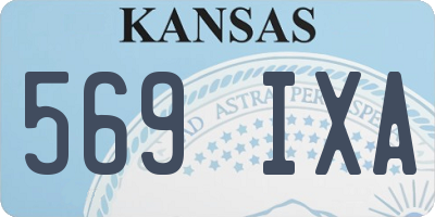 KS license plate 569IXA