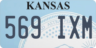 KS license plate 569IXM
