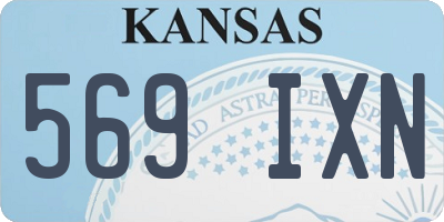 KS license plate 569IXN