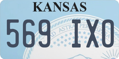 KS license plate 569IXO
