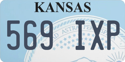 KS license plate 569IXP