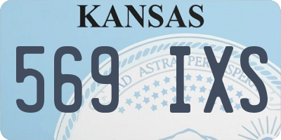 KS license plate 569IXS