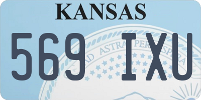 KS license plate 569IXU