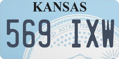 KS license plate 569IXW
