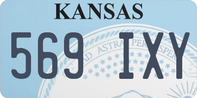 KS license plate 569IXY