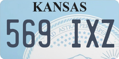 KS license plate 569IXZ