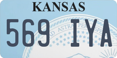 KS license plate 569IYA