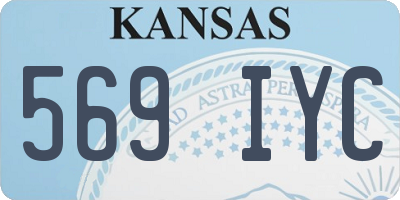KS license plate 569IYC