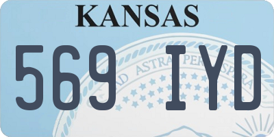 KS license plate 569IYD