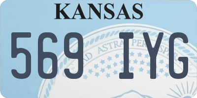 KS license plate 569IYG