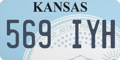 KS license plate 569IYH