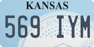 KS license plate 569IYM