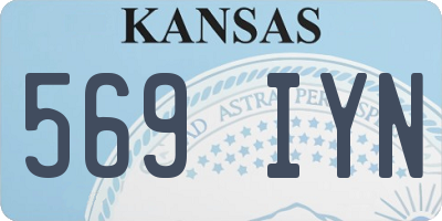 KS license plate 569IYN