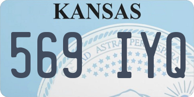 KS license plate 569IYQ