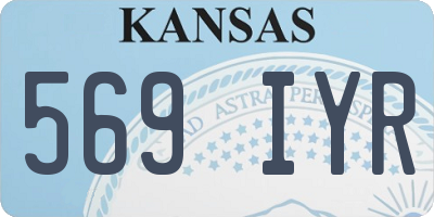 KS license plate 569IYR