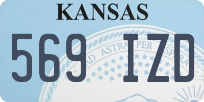 KS license plate 569IZD