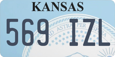 KS license plate 569IZL