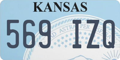 KS license plate 569IZQ