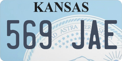 KS license plate 569JAE