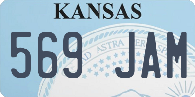 KS license plate 569JAM