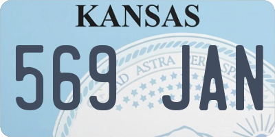 KS license plate 569JAN