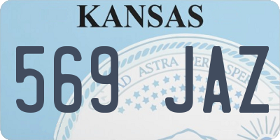 KS license plate 569JAZ