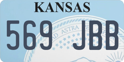 KS license plate 569JBB