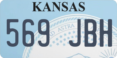 KS license plate 569JBH