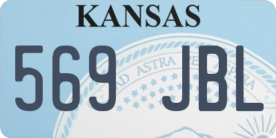 KS license plate 569JBL