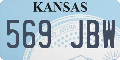 KS license plate 569JBW