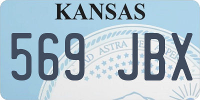KS license plate 569JBX