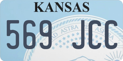 KS license plate 569JCC