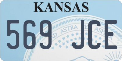 KS license plate 569JCE