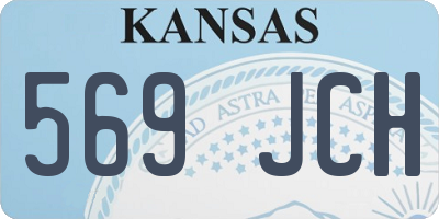KS license plate 569JCH
