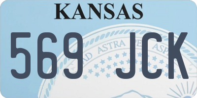 KS license plate 569JCK