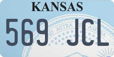 KS license plate 569JCL