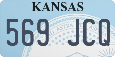 KS license plate 569JCQ