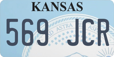 KS license plate 569JCR