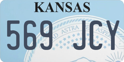KS license plate 569JCY