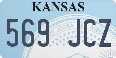 KS license plate 569JCZ