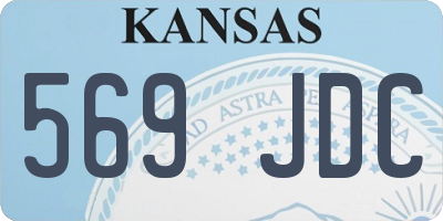 KS license plate 569JDC